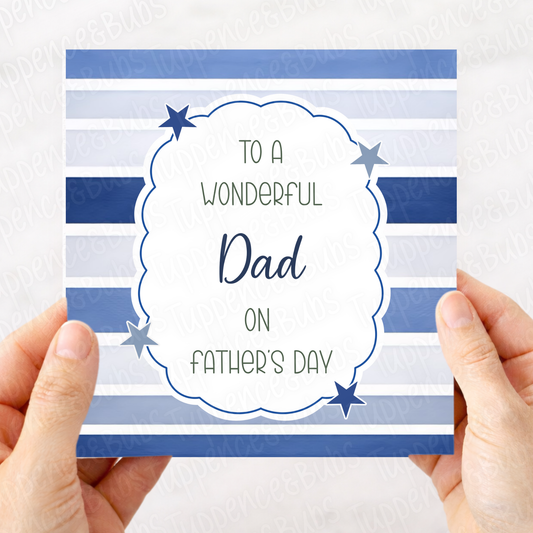 Stripes & Frame Birthday Card