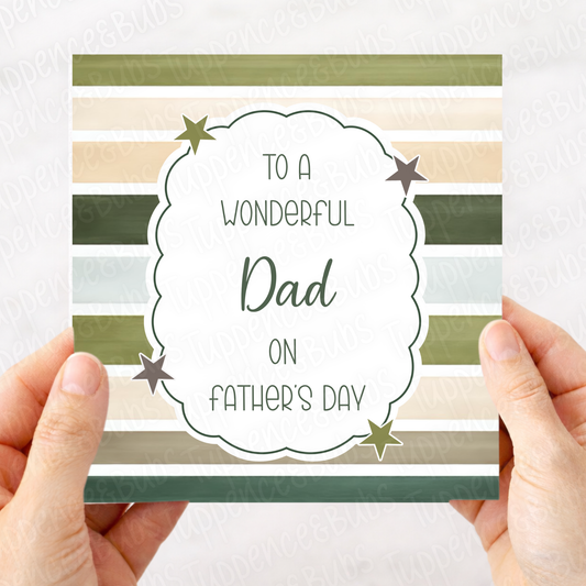 Stripes & Frame Birthday Card