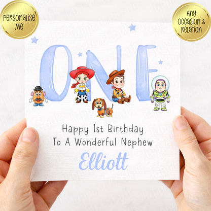 Toy Themed Card - Pink or Blue