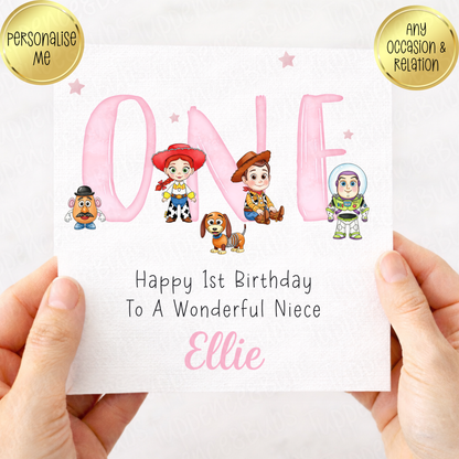 Toy Themed Card - Pink or Blue
