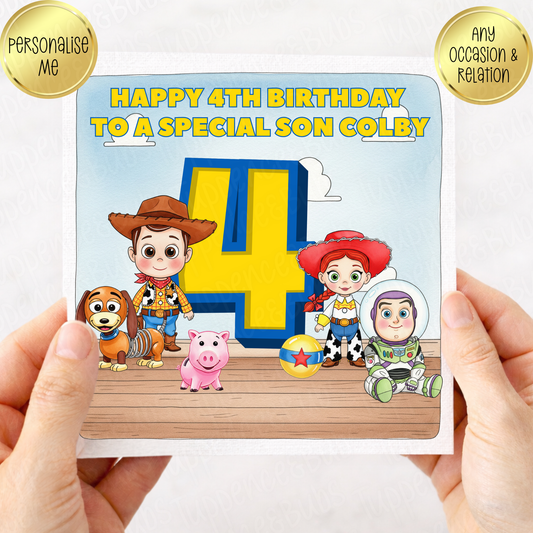 Toy Themed Birthday Card