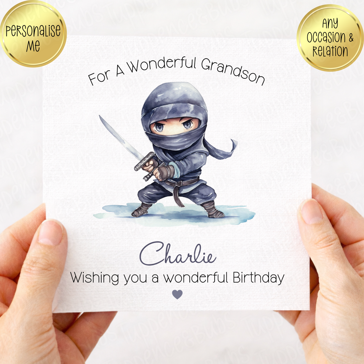 Ninja Themed Card - 6 Designs