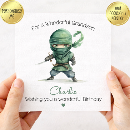 Ninja Themed Card - 6 Designs