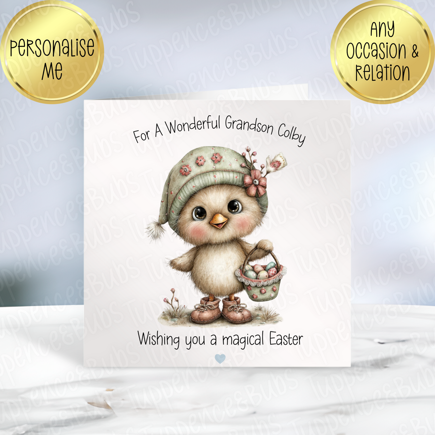 Duck, Chick or Rabbit Themed Easter Card