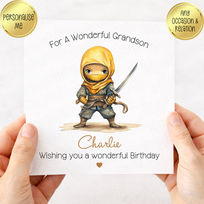Ninja Themed Card - 6 Designs