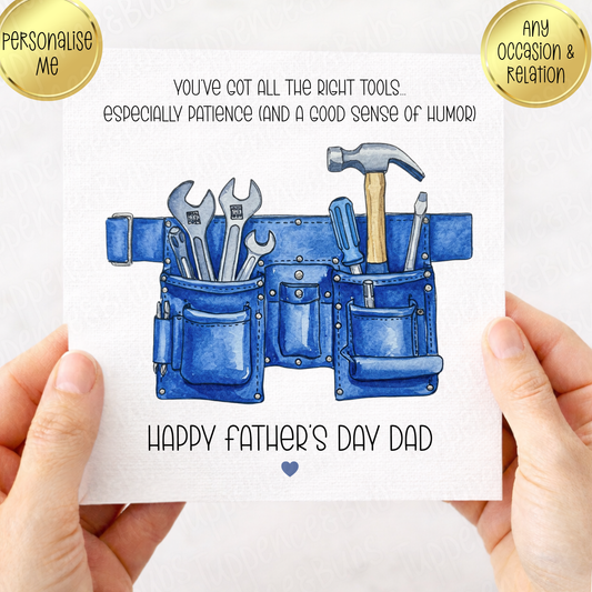 Tool Belt, Father's Day Card