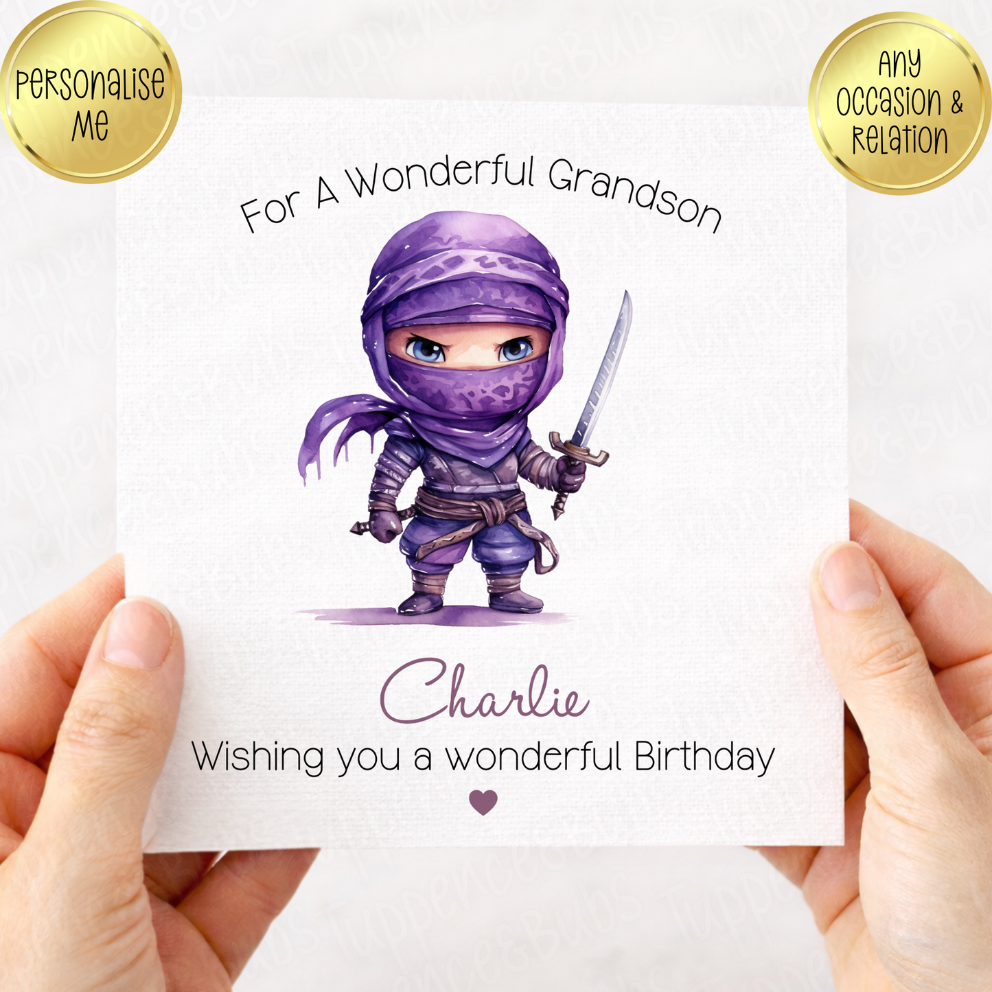 Ninja Themed Card - 6 Designs