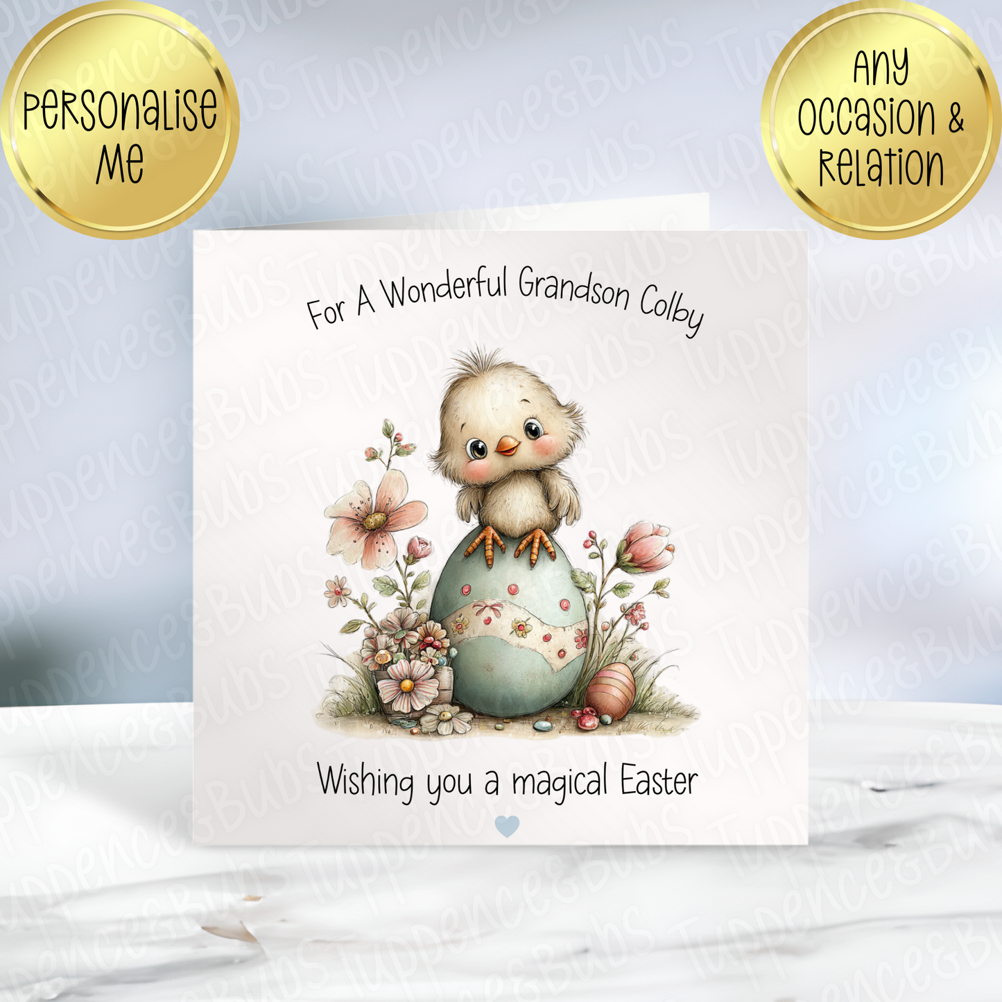 Duck, Chick or Rabbit Themed Easter Card