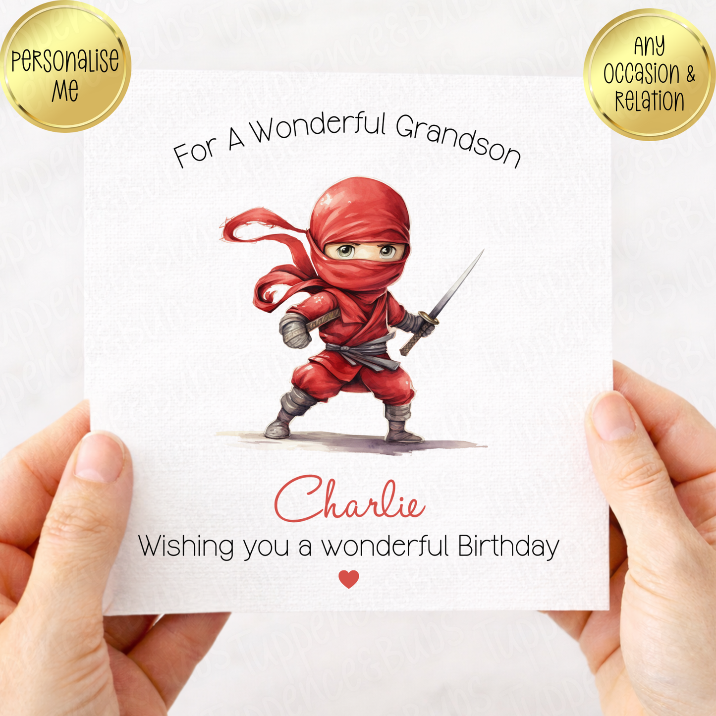 Ninja Themed Card - 6 Designs