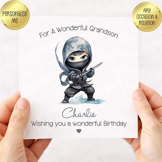 Ninja Themed Card - 6 Designs