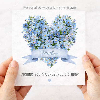 Forget Me Not Floral Card