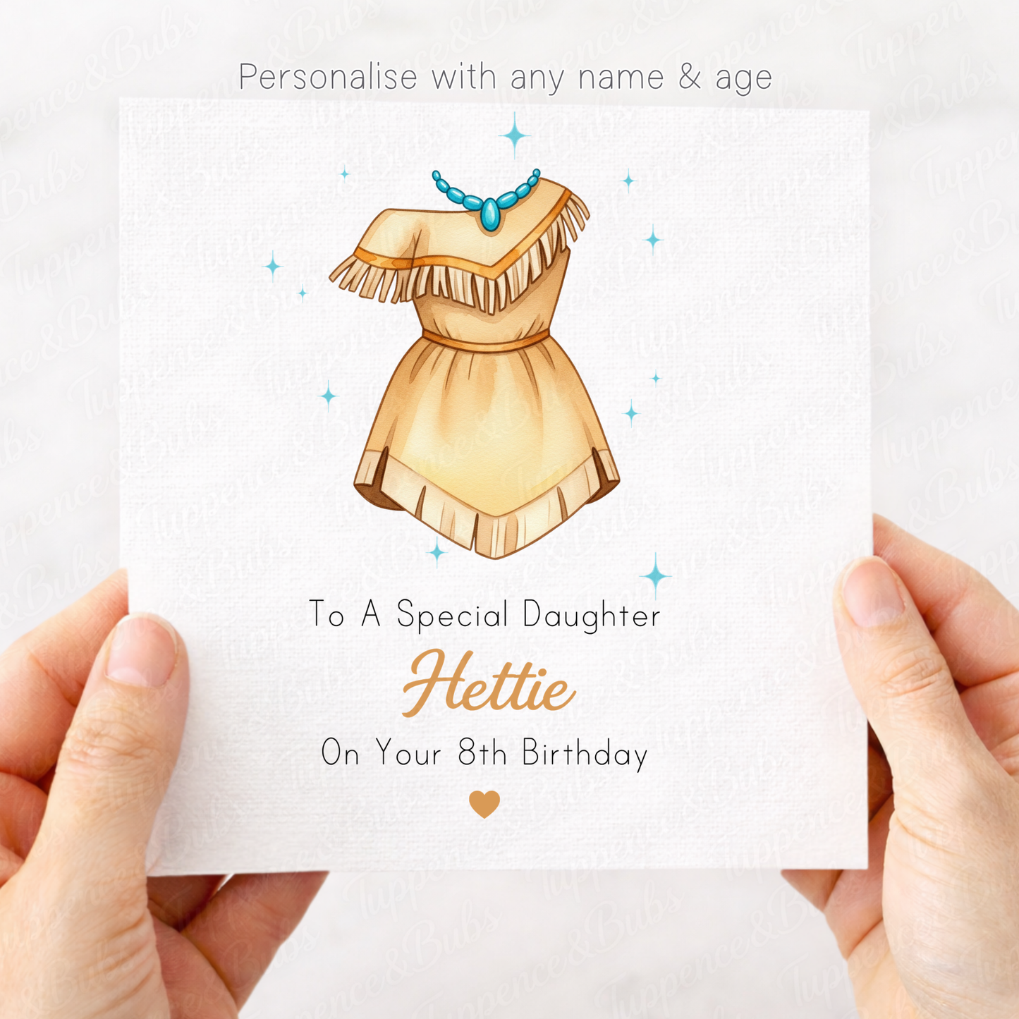Pocahontas Style Birthday Card