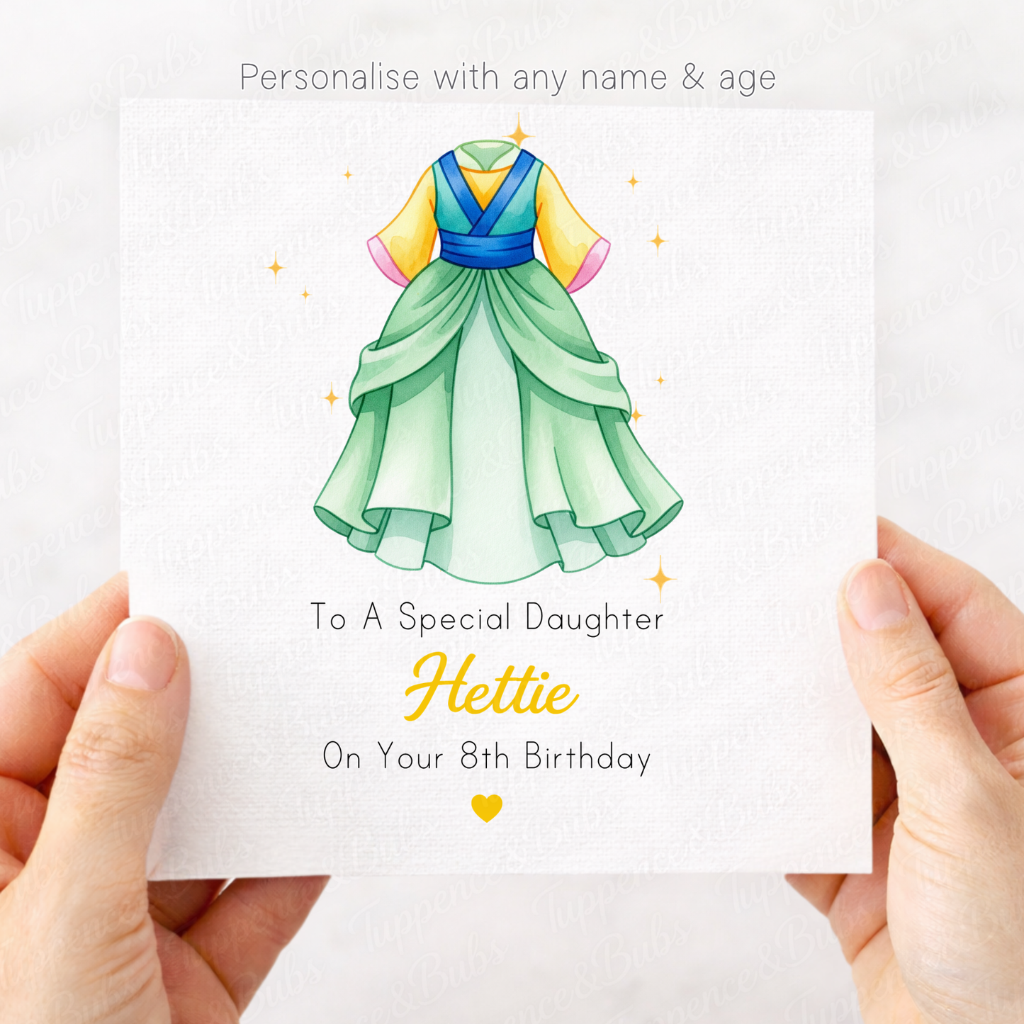 Mulan Style Birthday Card