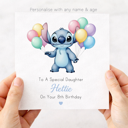Stitch Themed Card - 3 Designs
