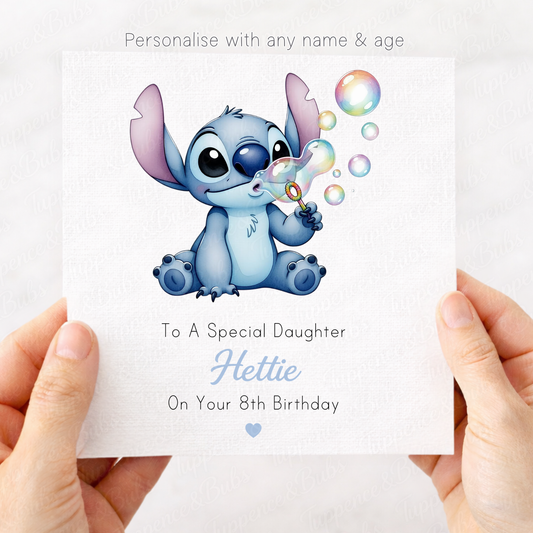 Stitch Themed Card - 3 Designs