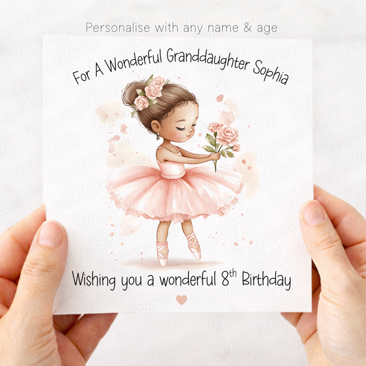 Floral Ballerina Card