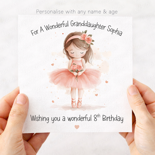 Floral Ballerina Card