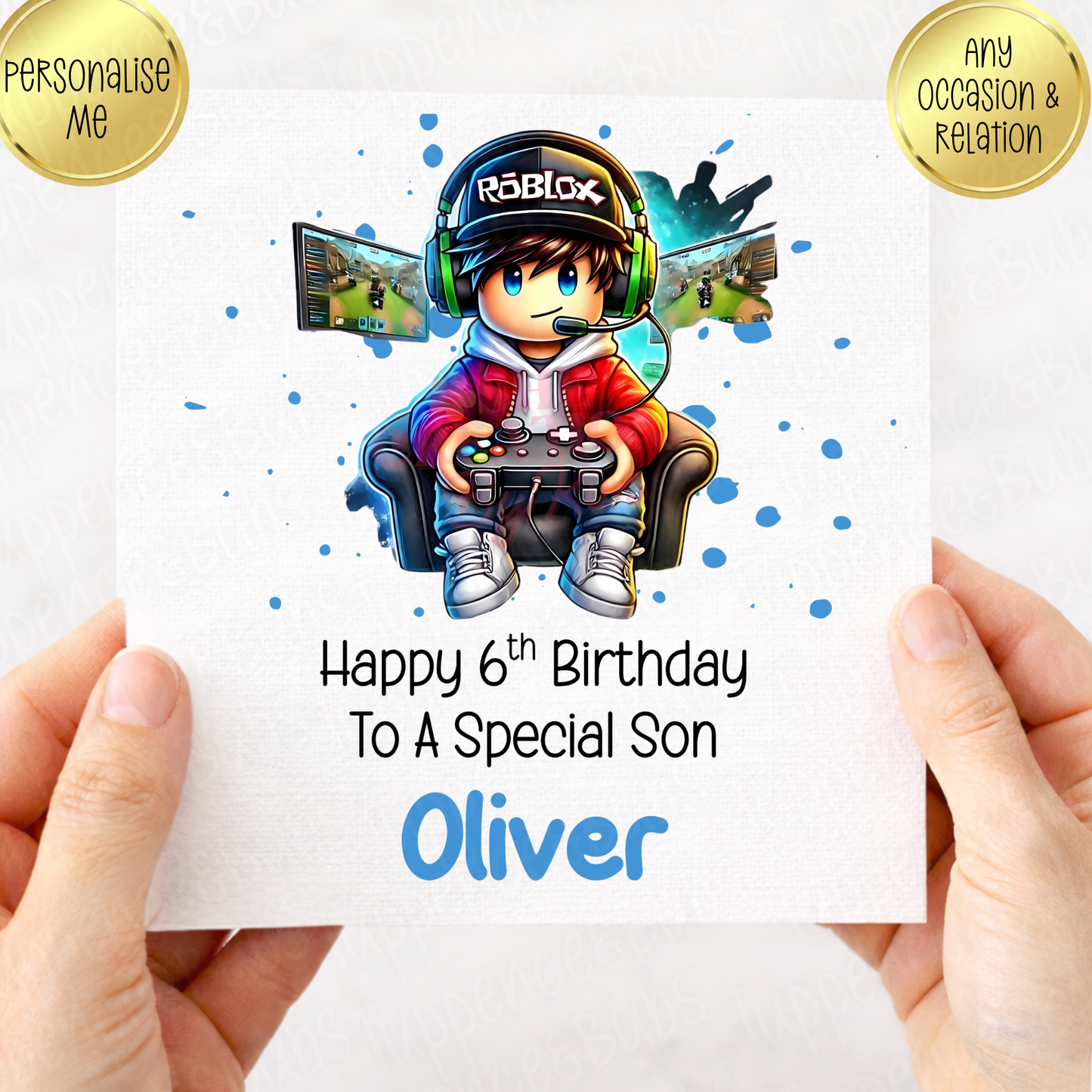 Gaming Themed Birthday Card