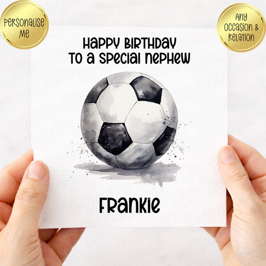Football Inspired Birthday Card