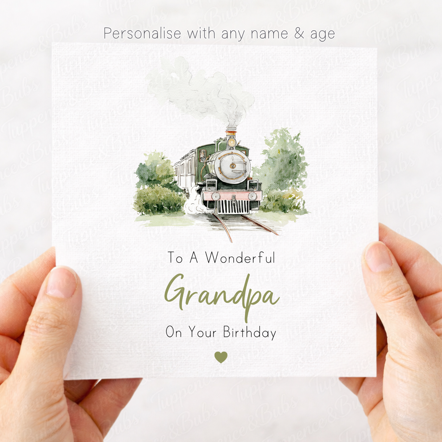 Steam Train Inspired Card