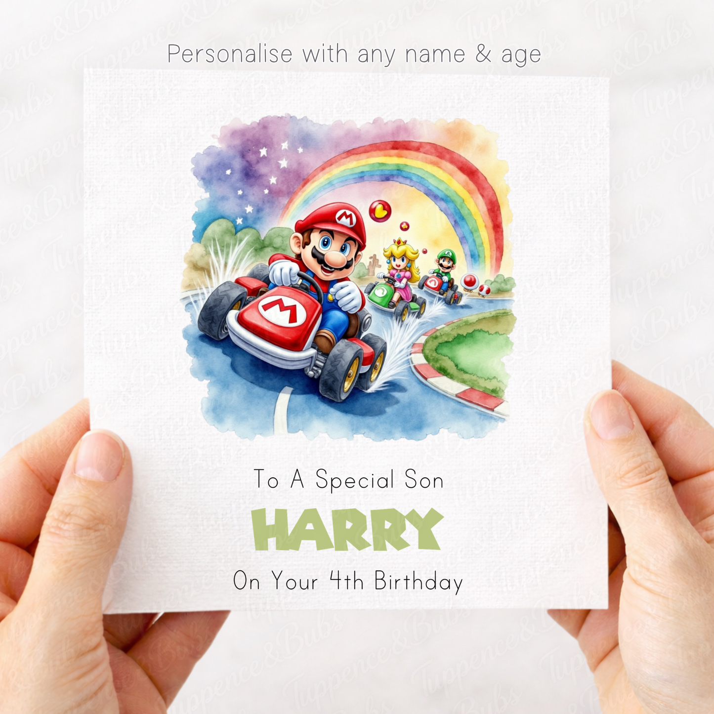 Mario Inspired Card - 3 Designs