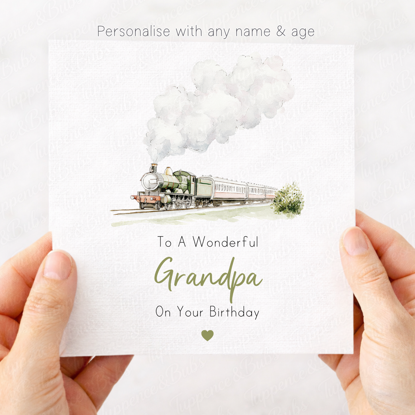 Steam Train Card