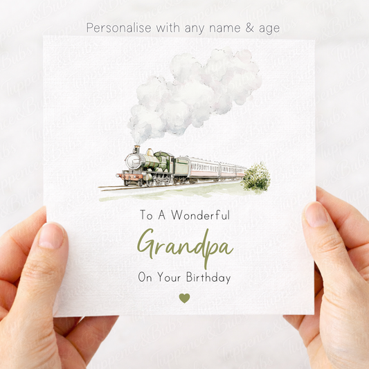 Steam Train Card