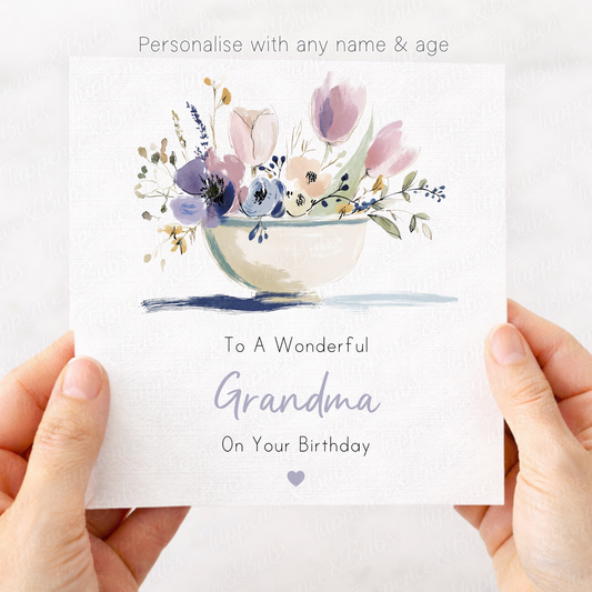 Floral Teacup Card