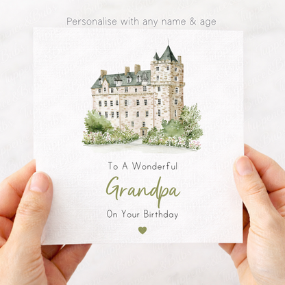 Watercolour Castle Style Card - 4 Designs