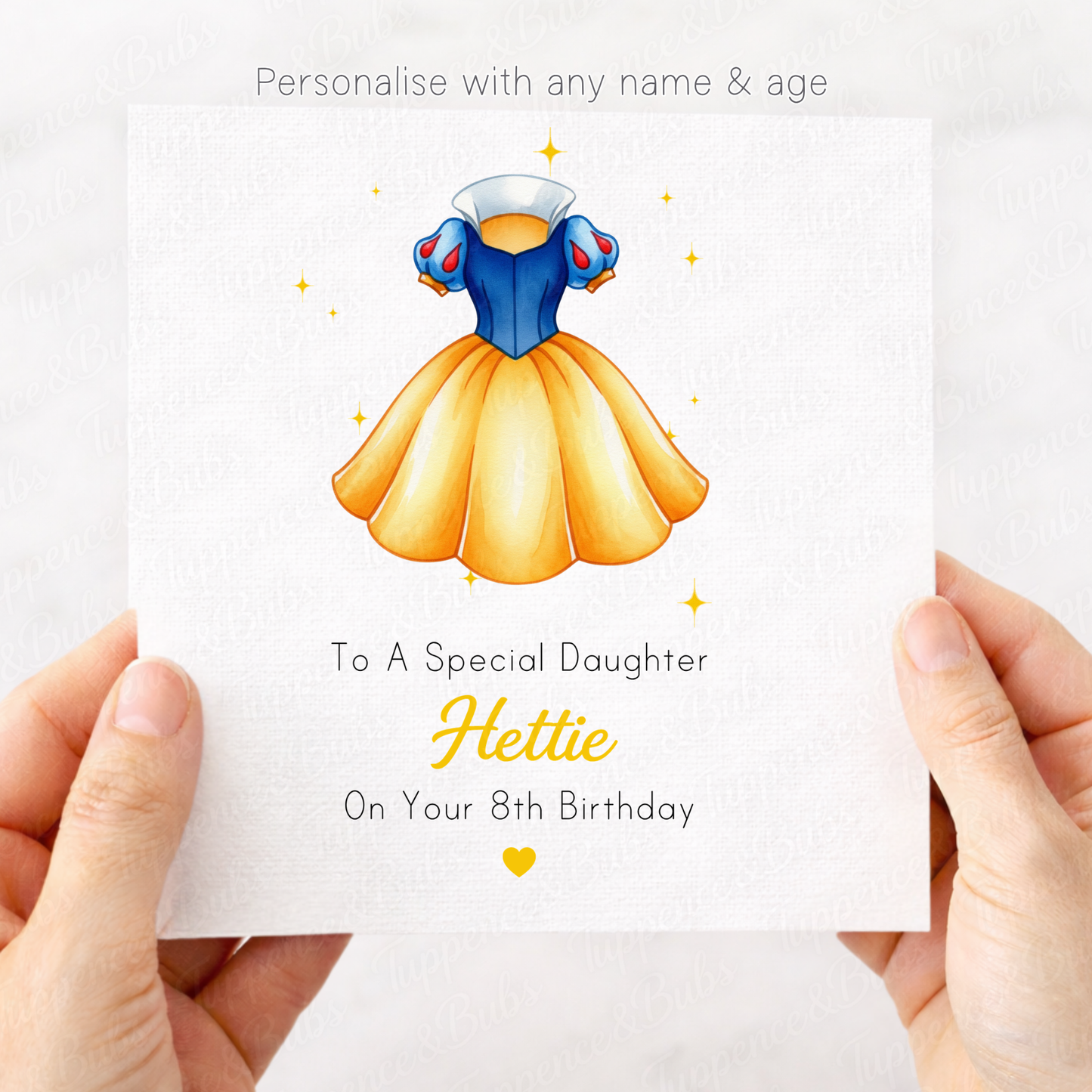 Snow White Style Birthday Card