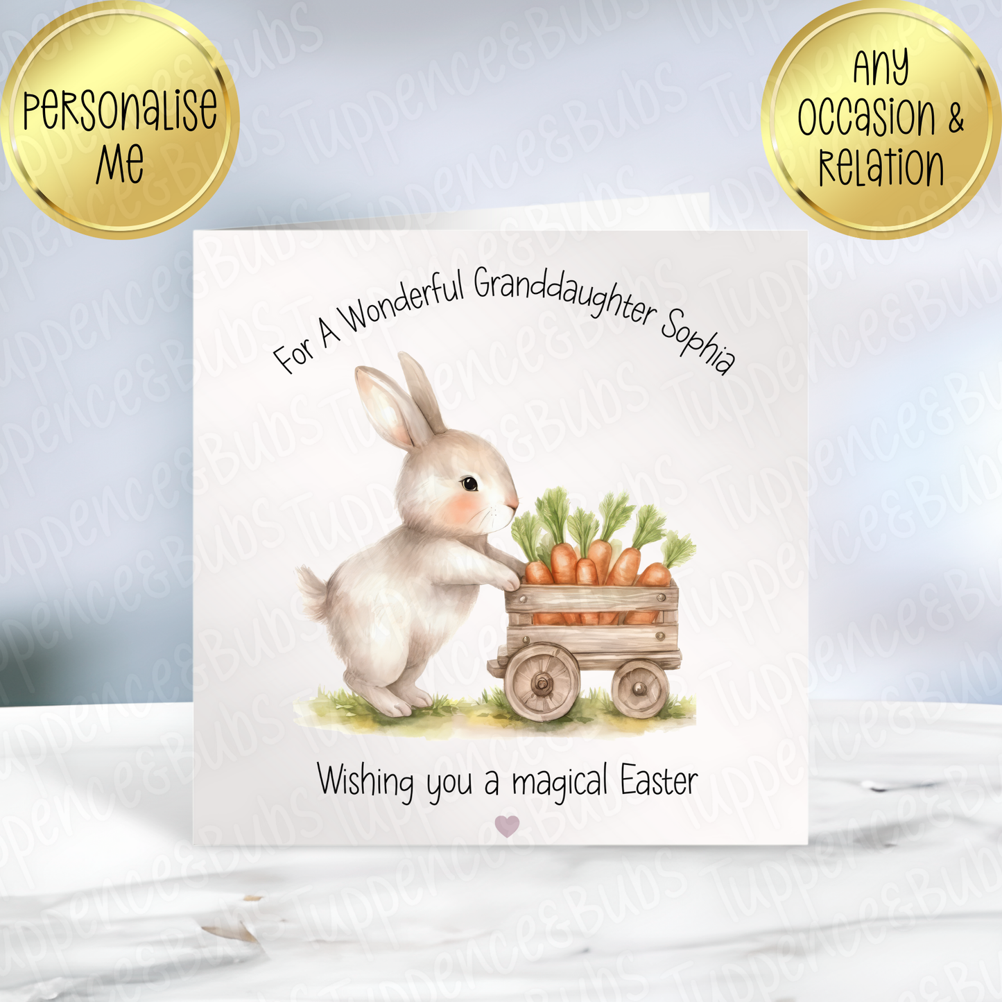 Bunny Themed Easter Card
