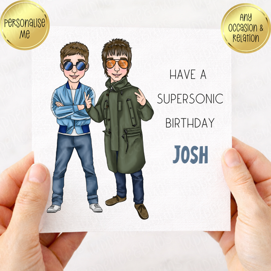 Oasis Inspired Birthday Card