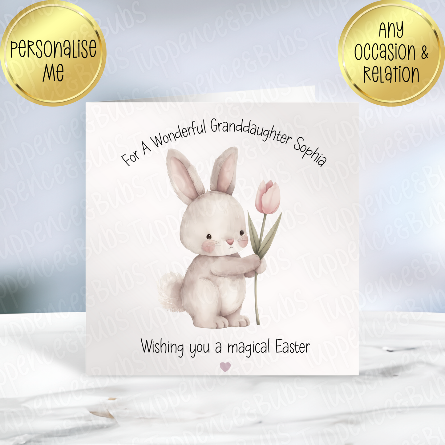 Bunny Themed Easter Card