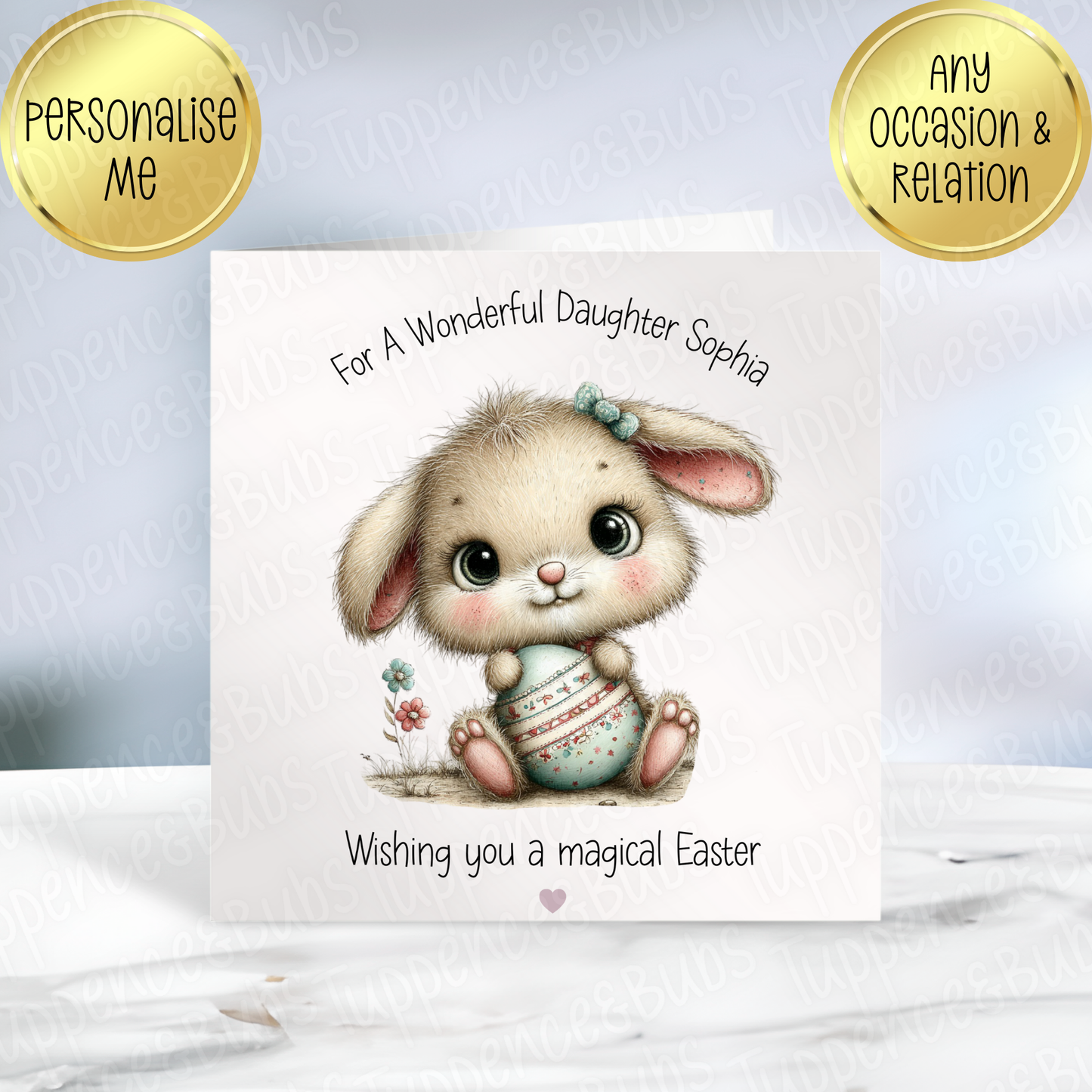 Bunny Themed Easter Card