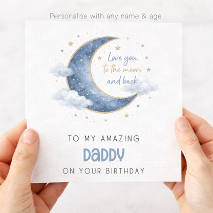 Moon & Back Card