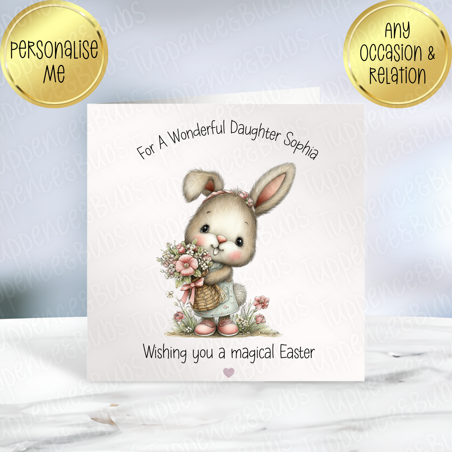 Bunny Themed Easter Card