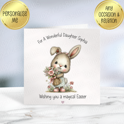 Bunny Themed Easter Card