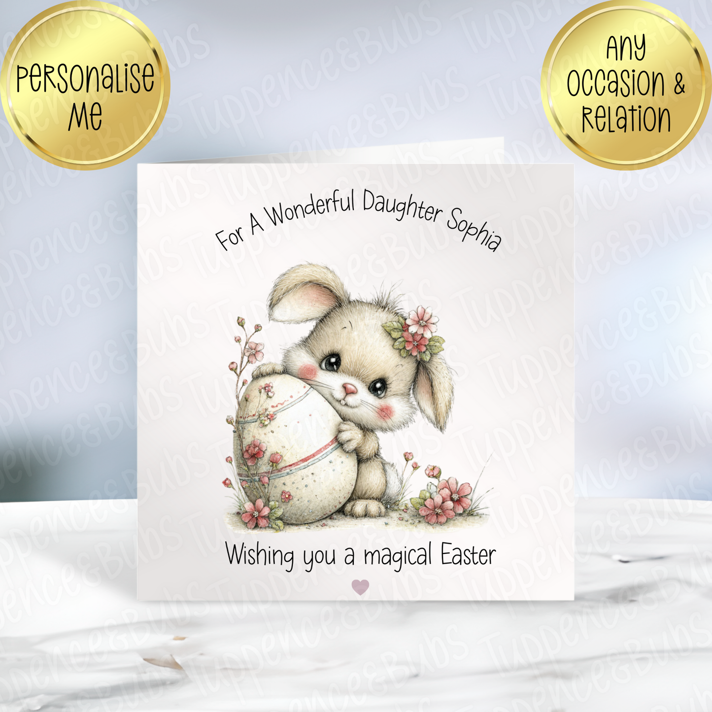 Bunny Themed Easter Card