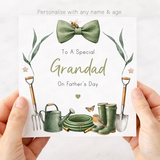 Gardening Wreath Father's Day Card
