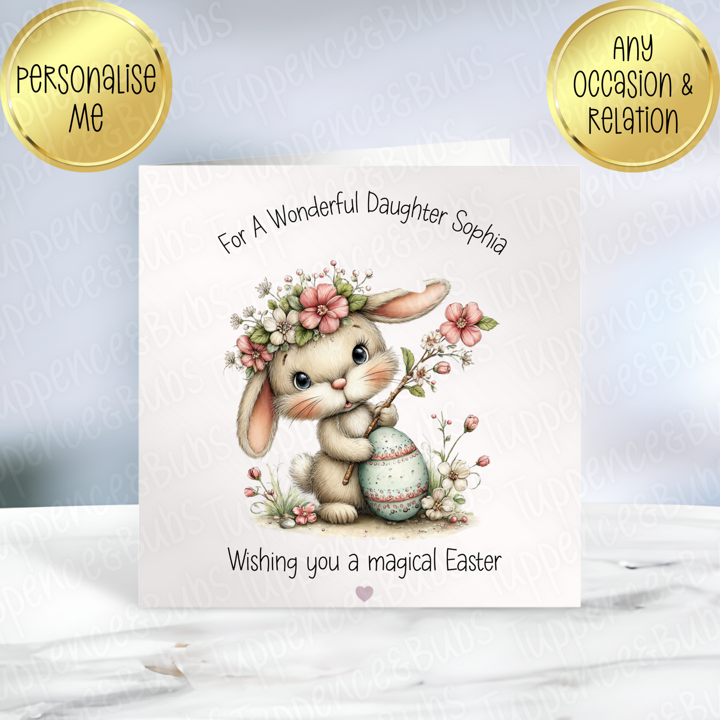 Bunny Themed Easter Card