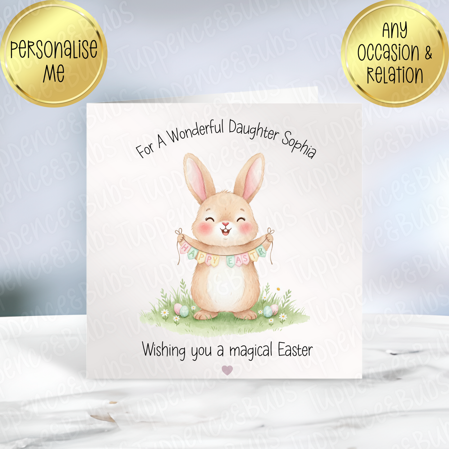 Bunny Themed Easter Card