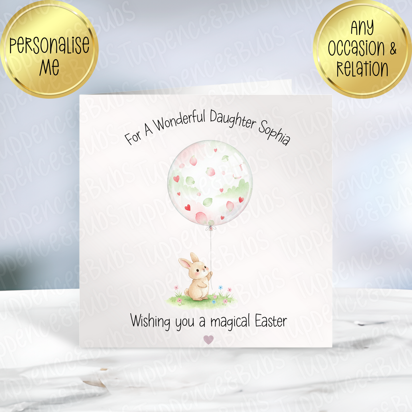 Bunny Themed Easter Card
