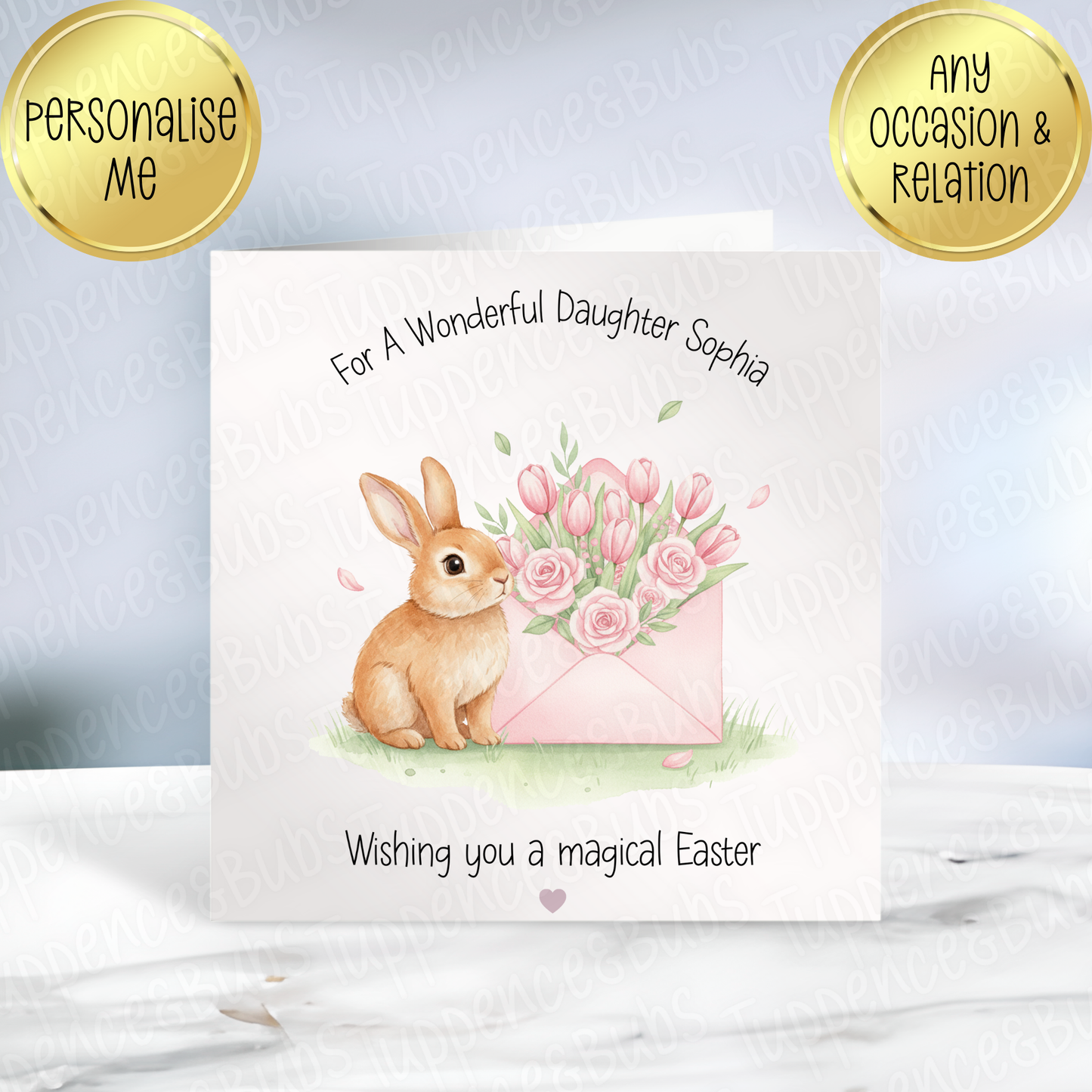 Bunny Themed Easter Card