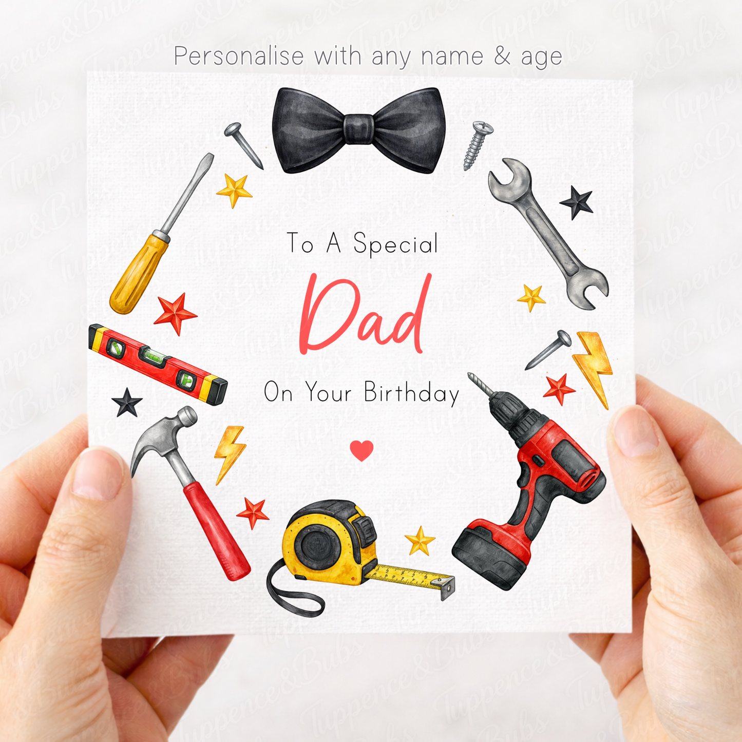 Tool Wreath Birthday Card