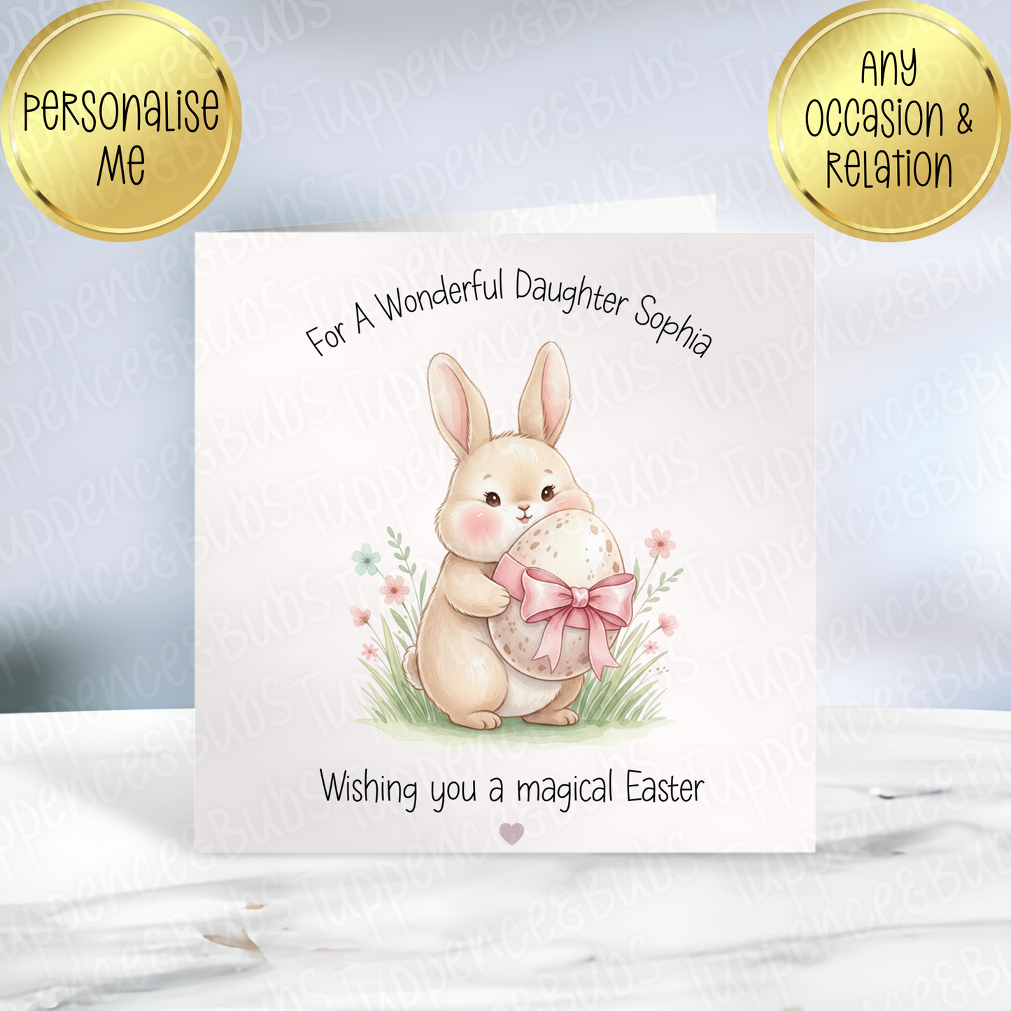Bunny Themed Easter Card