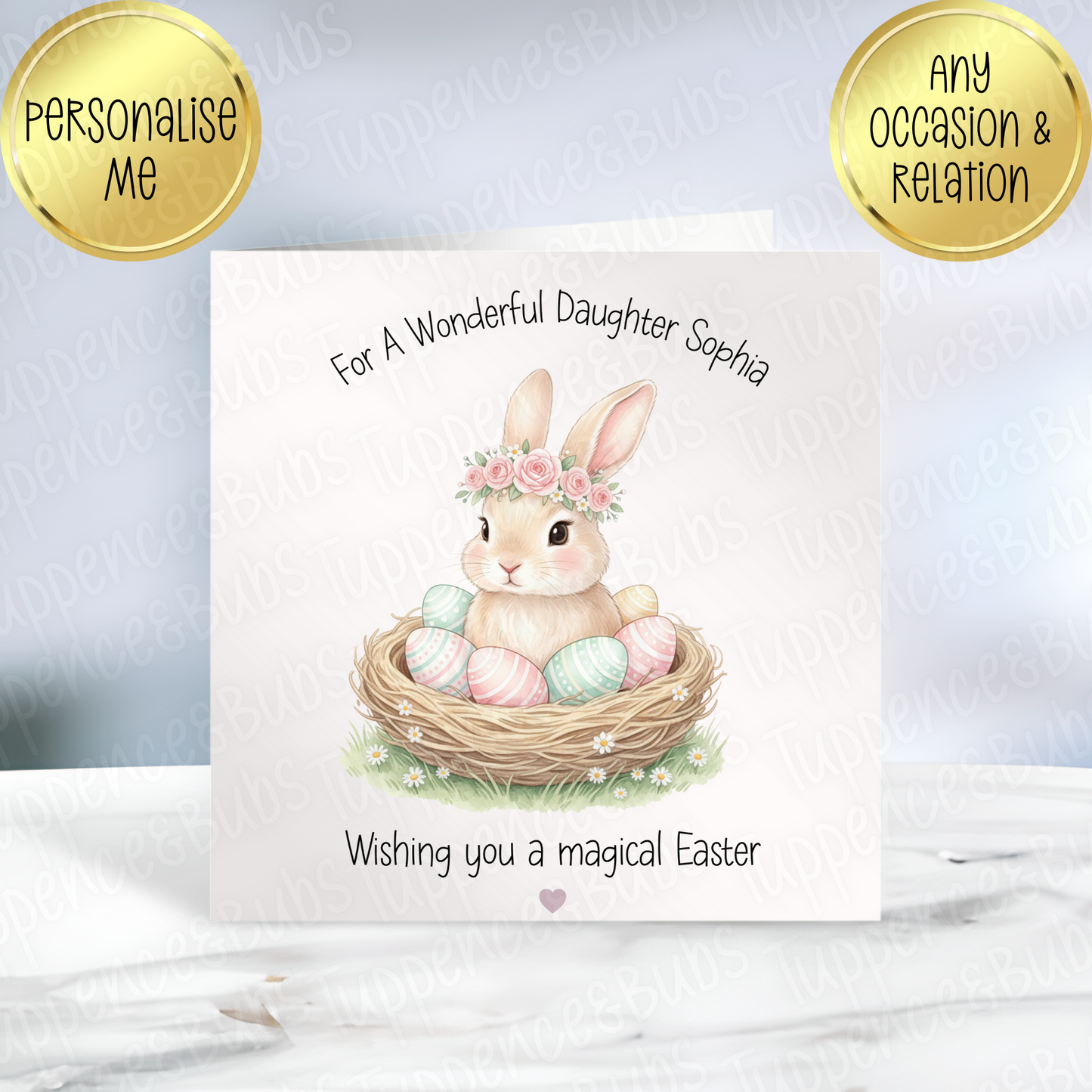 Bunny Themed Easter Card