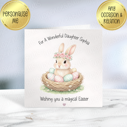 Bunny Themed Easter Card