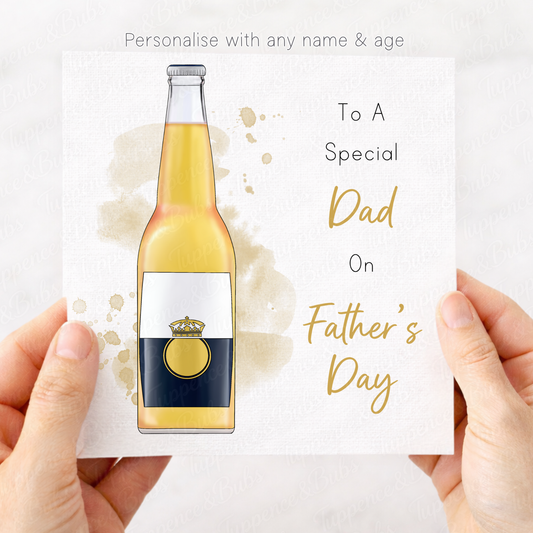 Beer Inspired Father's Day Card