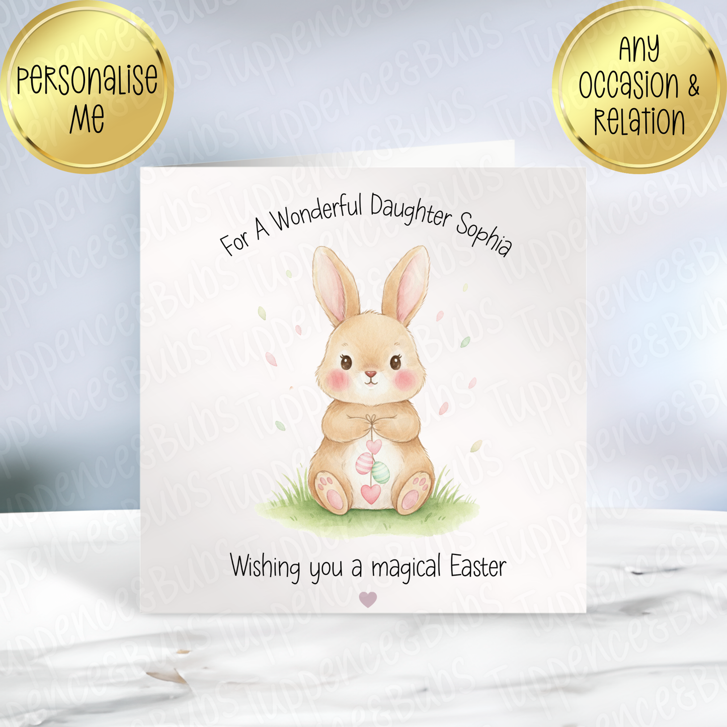 Bunny Themed Easter Card