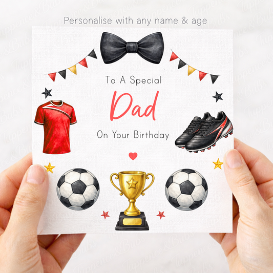 Football Wreath Birthday Card